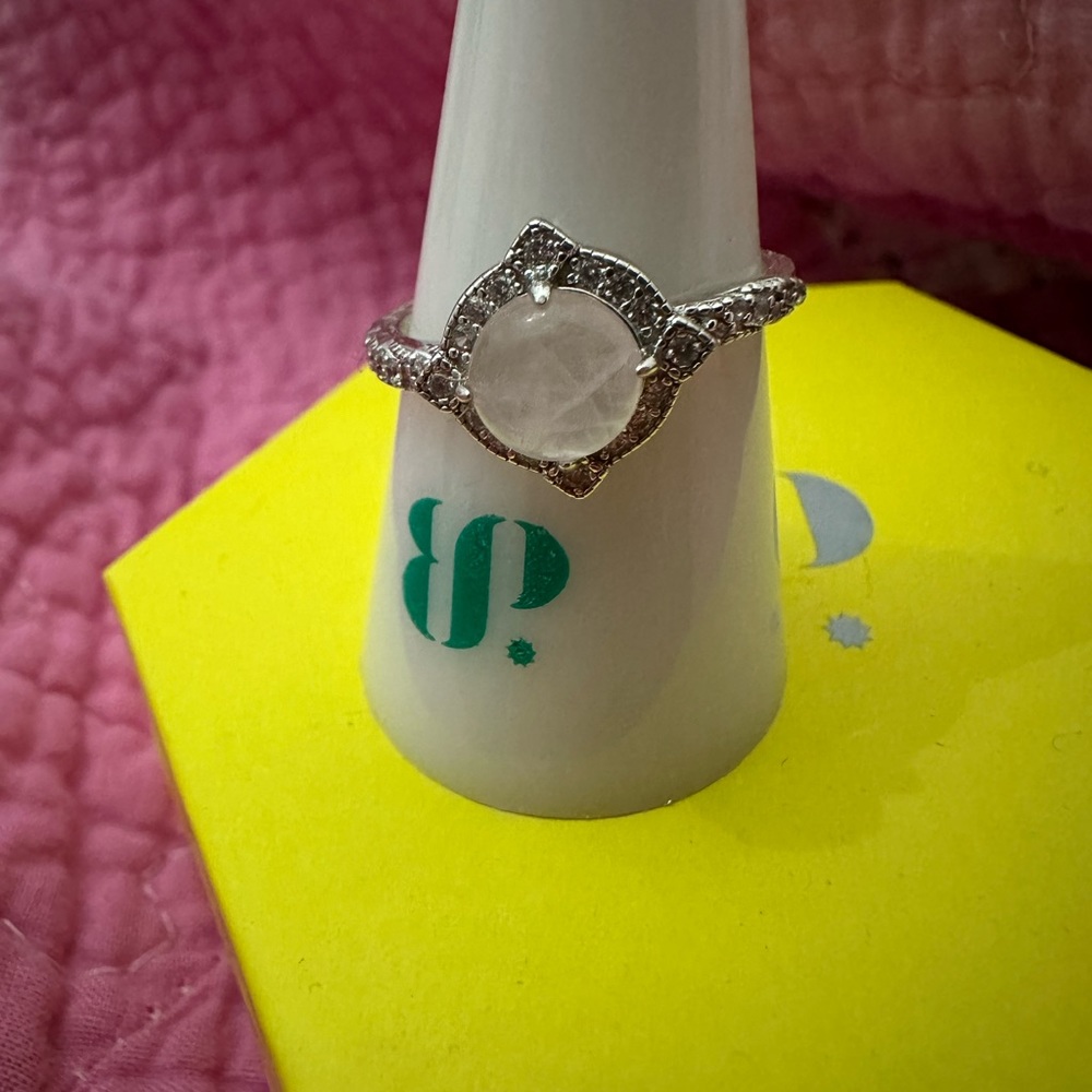 .925 Sterling with natural quartz